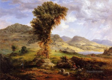 El paisaje de la ducha del sol Tonalista George Inness Pinturas al óleo